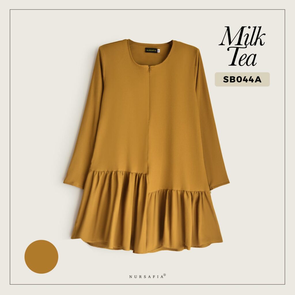 BLOUSE NELLY – MILK TEA – Nursafia