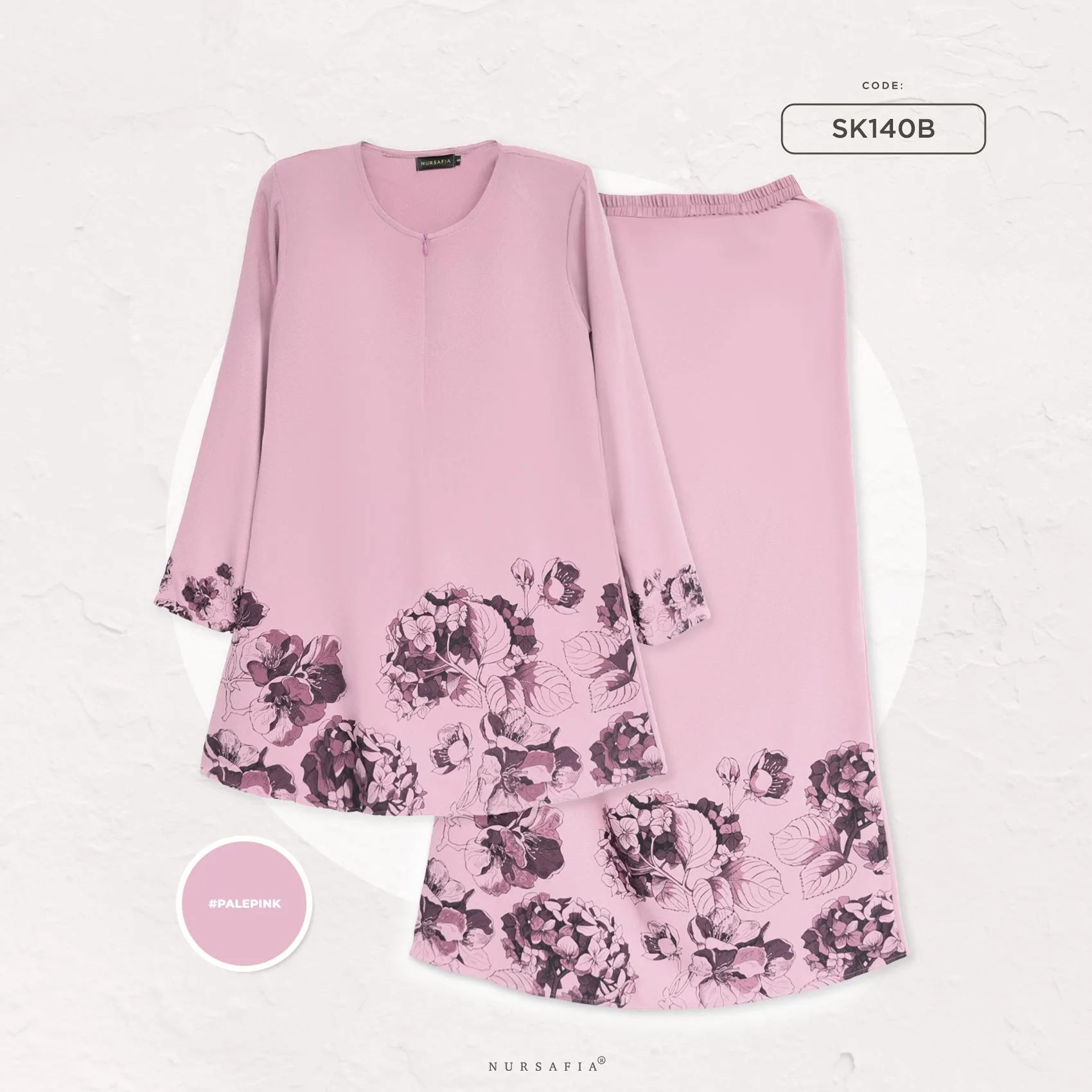 SK140B PALE PINK NURSAFIA KURUNG ANGGUN
