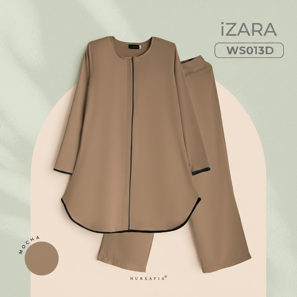 WS013D MOCHA NURSAFIA SUIT IZARA