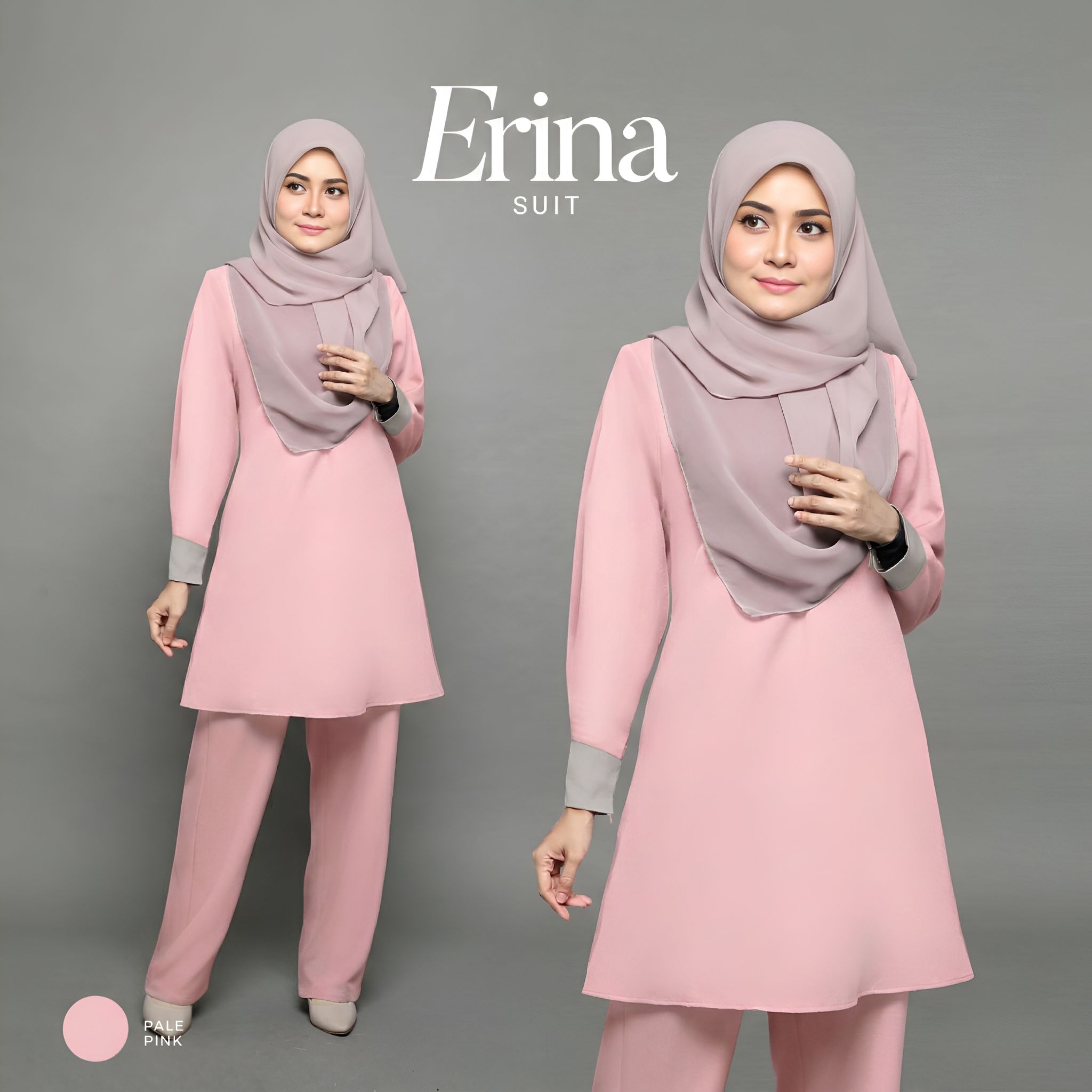 WD201E PALE PINK NURSAFUA SUIT ERINA