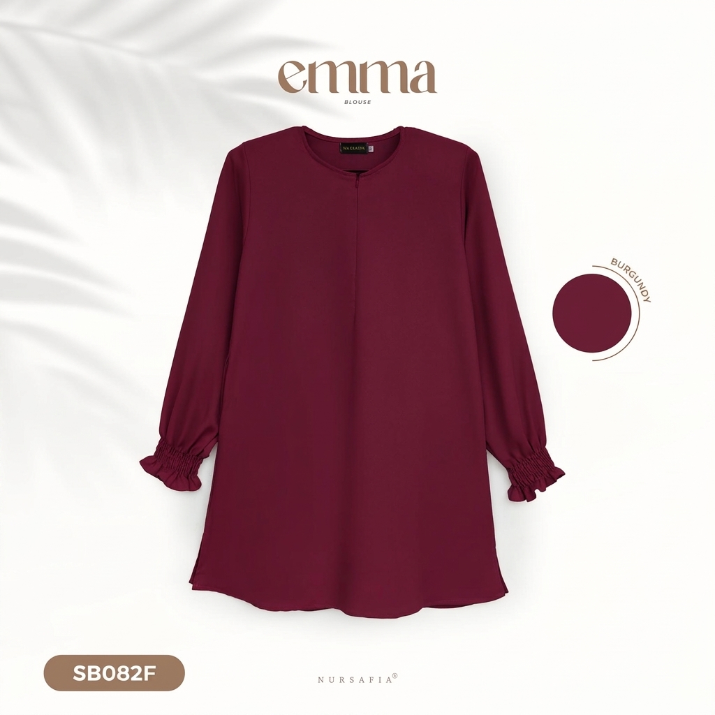 BLOUSE EMMA – BURGUNDY