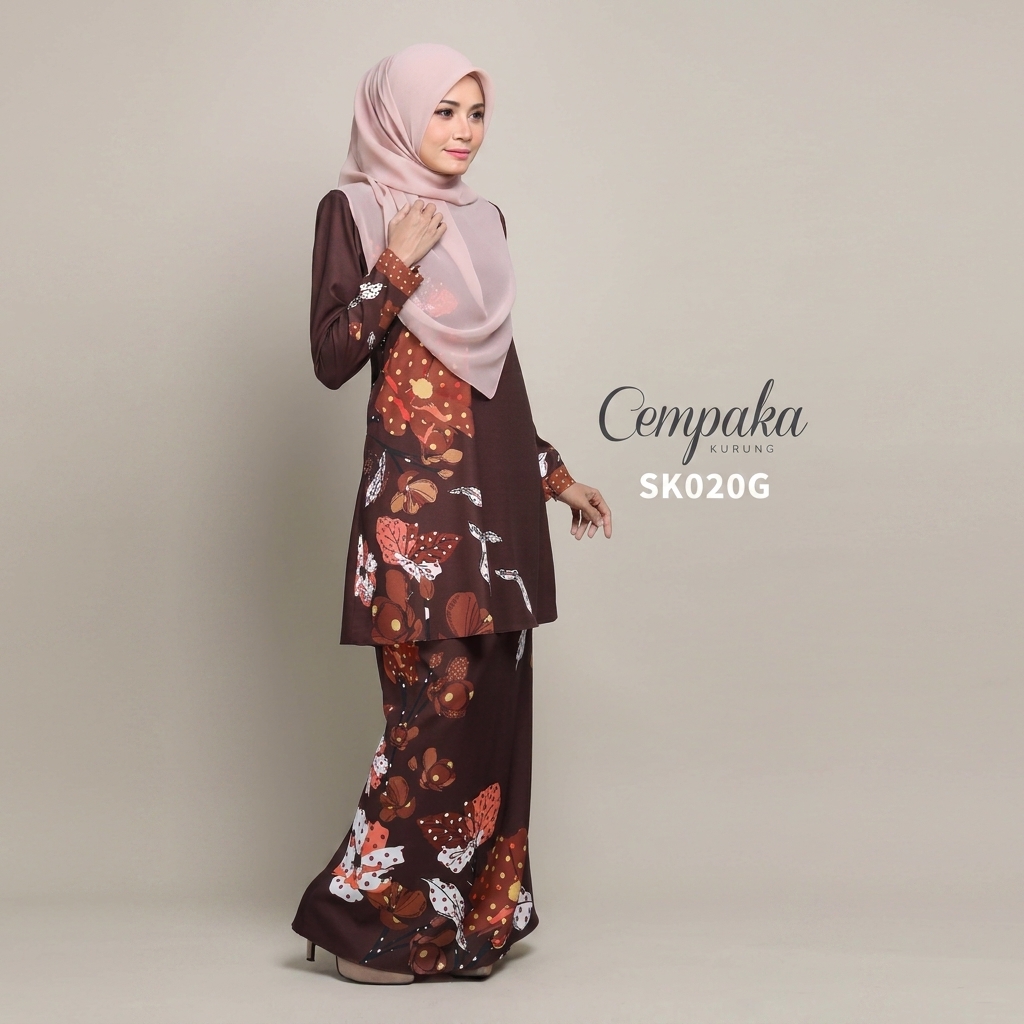 KURUNG CEMPAKA – DARK BROWN