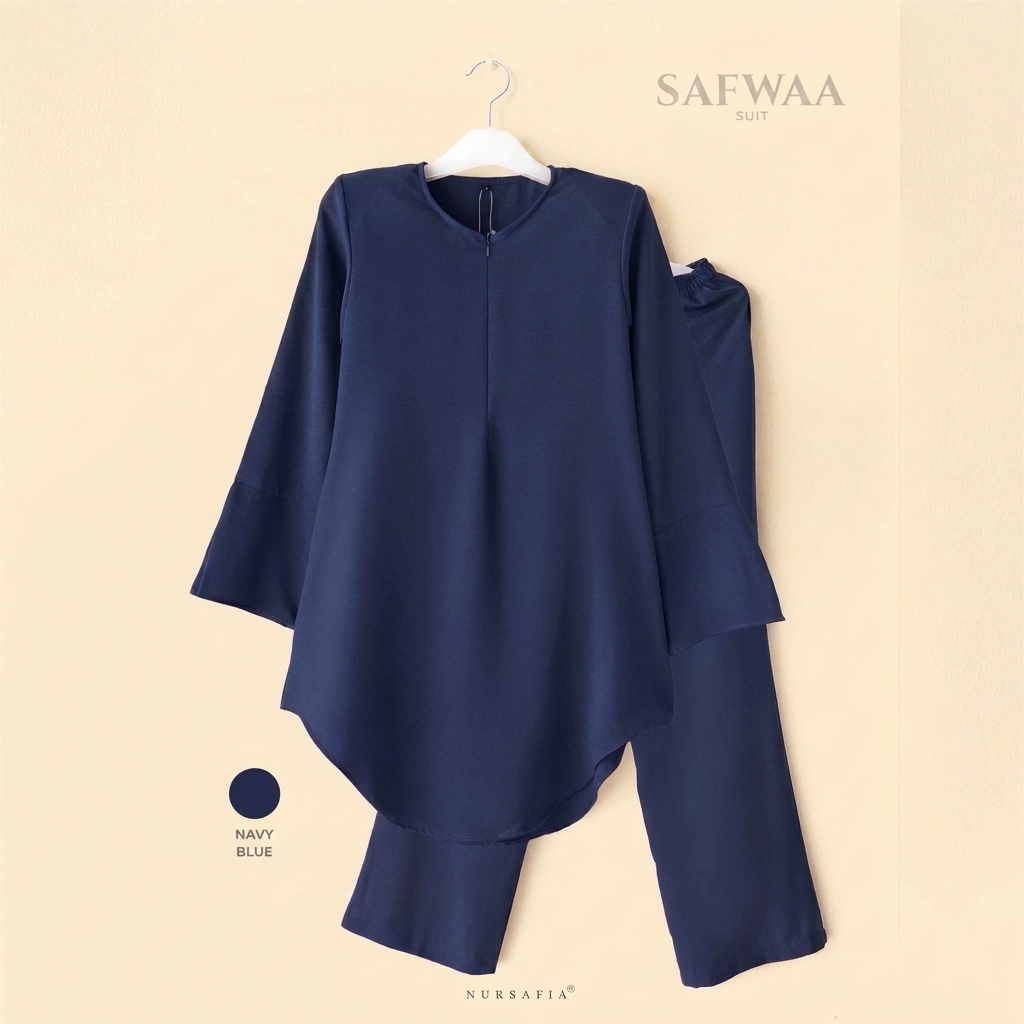suit safwaa navy blue